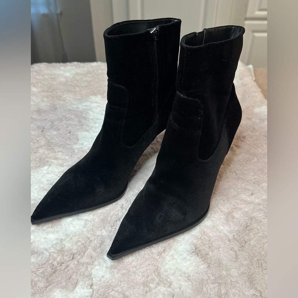 Zara Black Ankle Boots - Picture 7 of 14